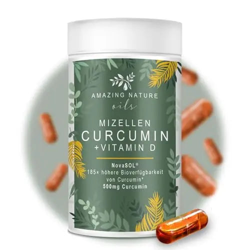 Amazing Nature Mizellares Curcumin mit NovaSOL® – Dose mit 60 Kapseln